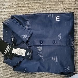 NEW men's TRAVIS MATHEW tops. Tropical designs. Size Medium.